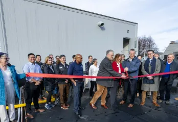 ribbon cutting boiler room