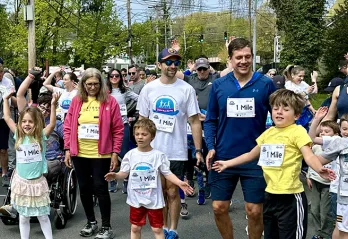 Rye Derby 1 Mile Run start line