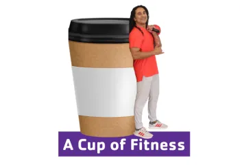 Man standing next to coffee