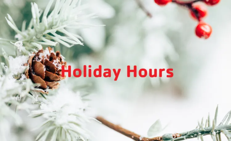 Holiday hours