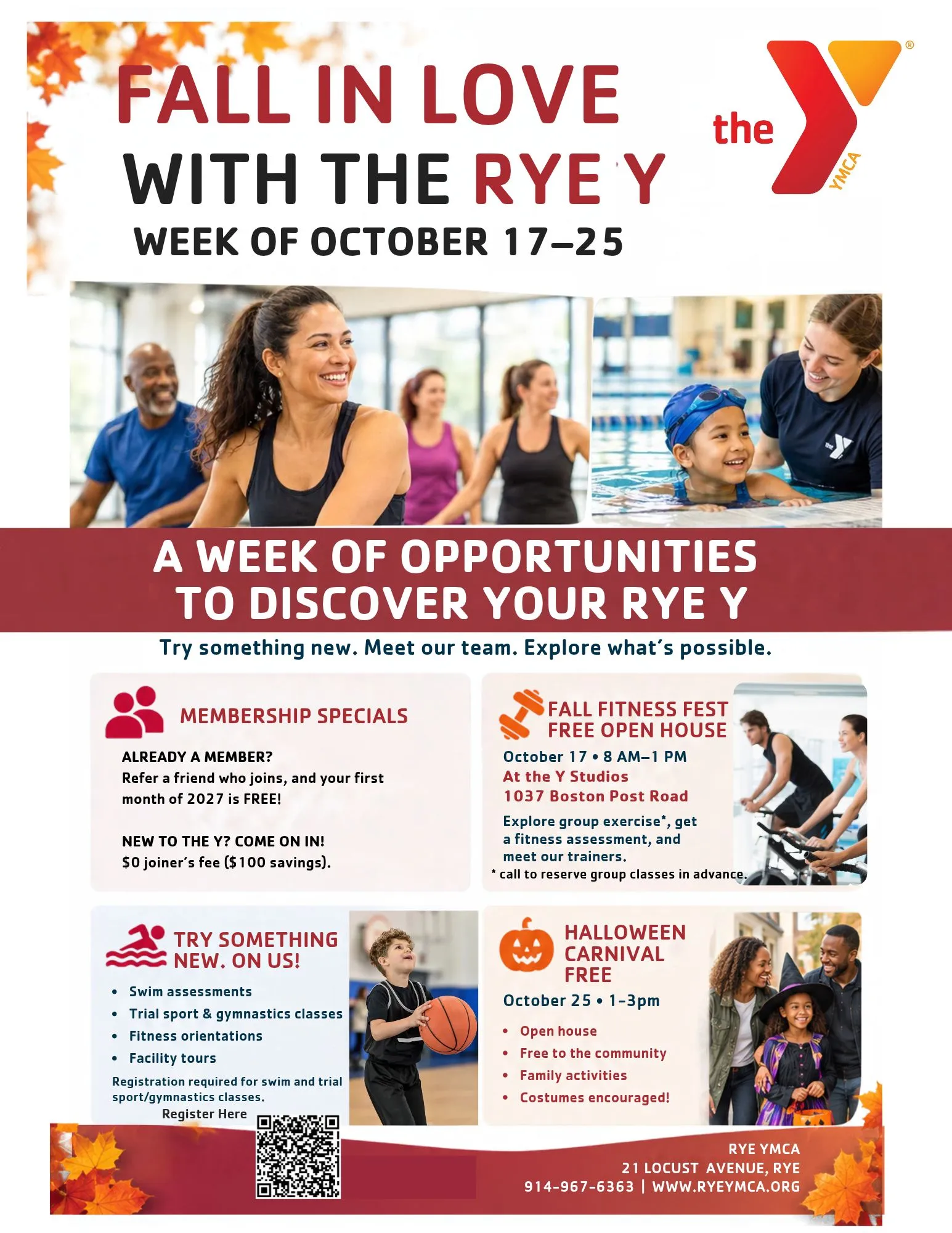 Flyer with information.